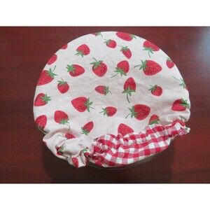 Kitchenaid Bowl Cover, Reversible Strawberries and Red Gingham